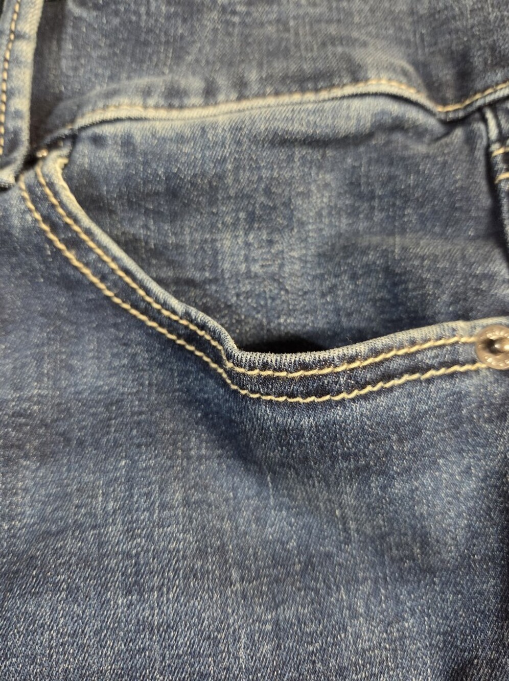 torrid Dark Indigo Cropped Jeans with Triple Button Waist - Picture 11 of 14